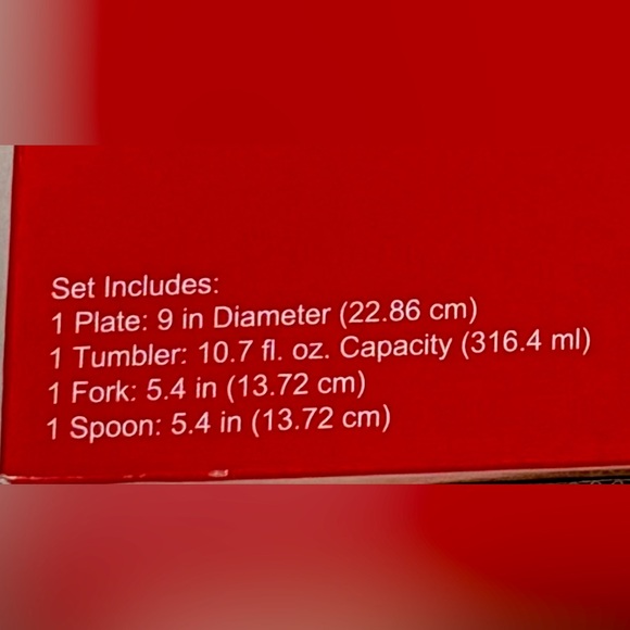 NIB: Holiday Home Cozy Cabin Kid’s Christmas Holiday Dinnerware Set-4 pieces - Picture 4 of 4